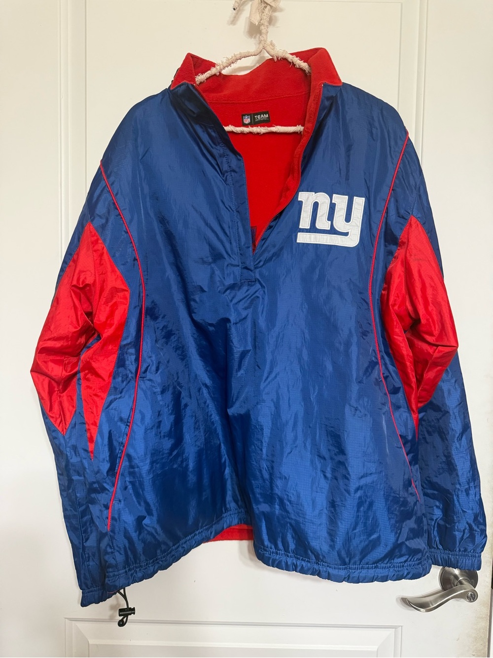 NY Giants Blue & Red Windbreaker Jacket